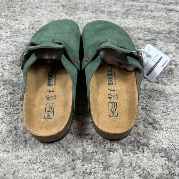 Birkenstock Boston Clogs Thyme 7 7.5 8 8.5 9 9.5 Suede Soft Footbed Women's - Picture 4 of 6